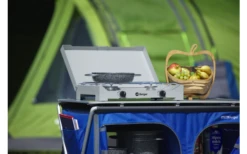 Berger 2-flammiger Gaskocher Silber, Grau 4,6 Kw Ohne Zündsicherung -Berger 797756 5231420